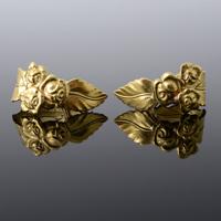 Pair of 18K Gold Flower Estate Earrings - Sold for $1,152 on 10-26-2024 (Lot 176).jpg